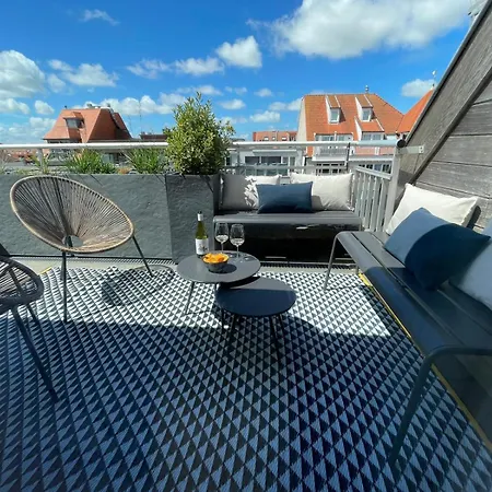 Le Phare - Penthouse Duplex Sur La Lippenslaan - 10min à Pied - Idéal Groupe Famille&amis - 2 Terrasses - Garage Privé Gratuit à Proximité Apartamento *